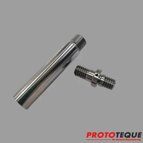 Precision CNC machined stainless steel shaft